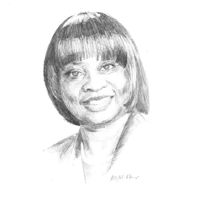 Sketched Portrait of Martha Dawson