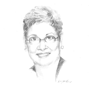 Sketched Portrait of Deb Wesley