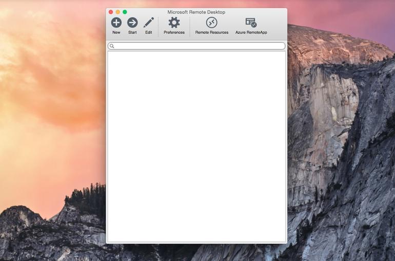 Mac MS Remote Desktop app