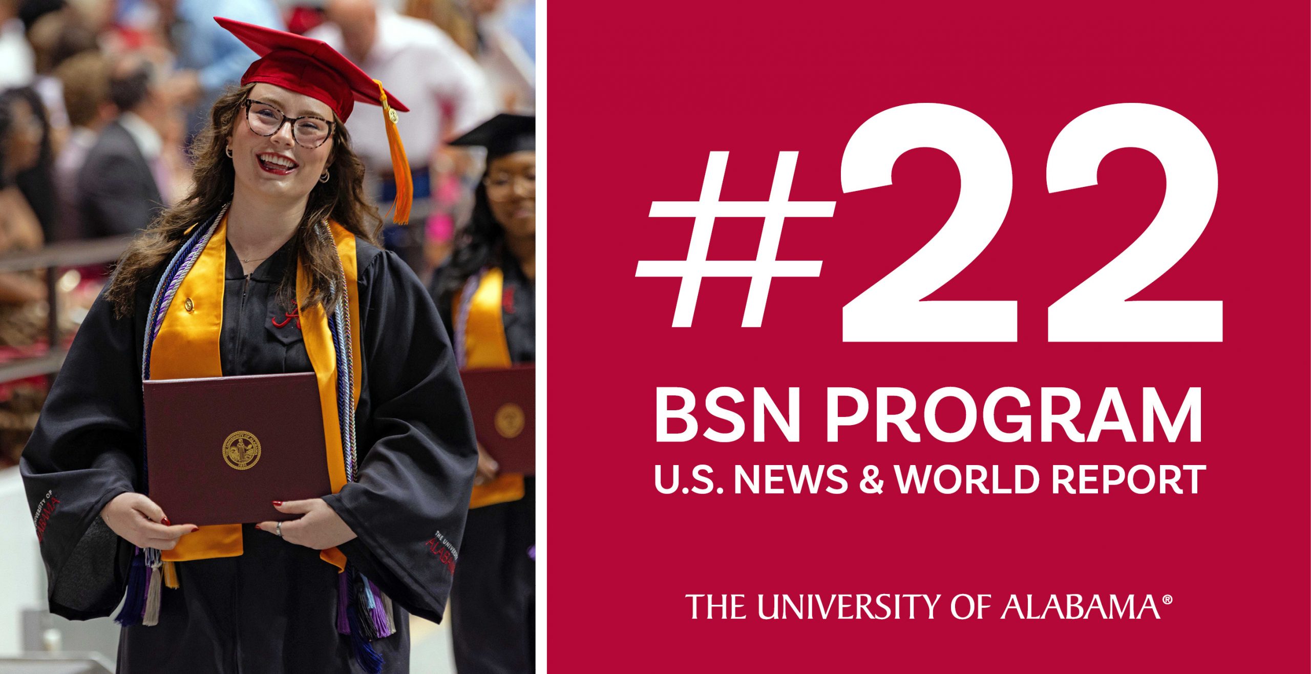 Graduate smiling and holding degree